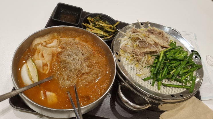  어느덧 말복, 말복보양식 우삼겹찜과 물냉면 점심