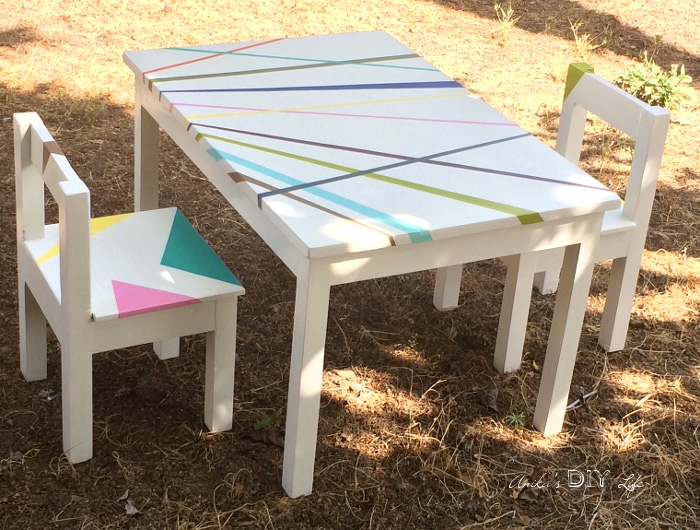 DIY 어린이 식탁 의자 어린이 테이블 의자 세트 만들기 DIY 어린이 식탁 의자 어린이 테이블 의자 세트 만들기