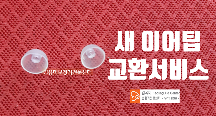  부산동래보청기무료점검:양이착용RIC이어팁교환지원서비스
