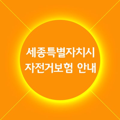세종특별자치시 시민자전거보험 안내