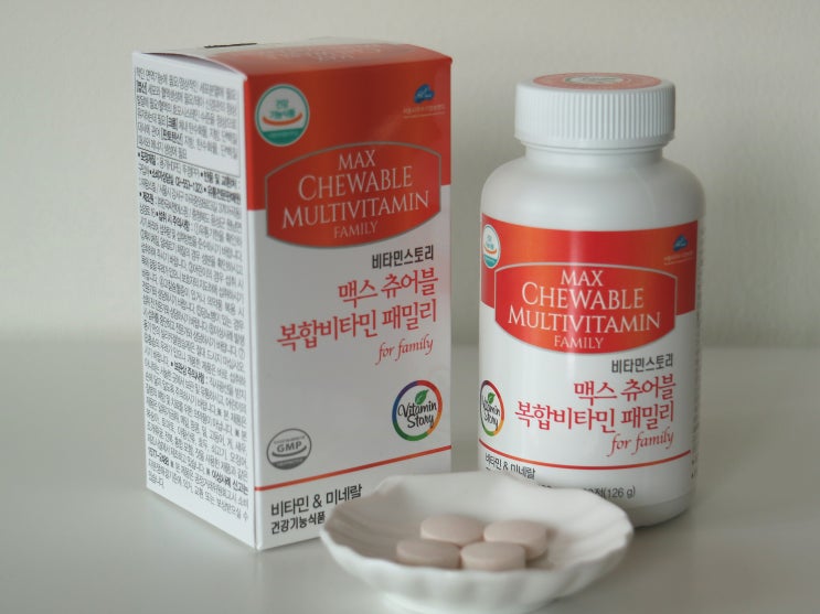  비타민스토리 맥스 츄어블 복합비타민 패밀리