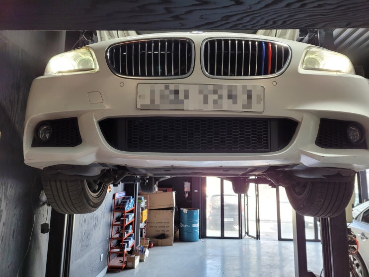  [BMW 525D DPF클리닝 미립자필터 시스템이상 배기가스온도센서신호선단선 엔진경고등 점등] 인천서구수입차카센터 일요일카센터주원모터스