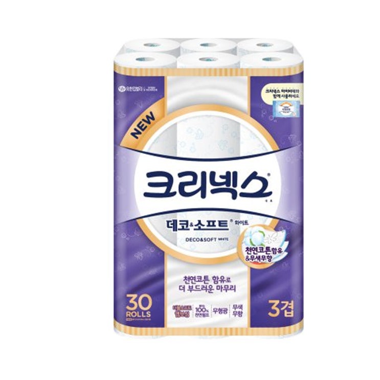 요즘 인기있는 크리넥스 3겹 데코소프트 화이트 30롤x1팩 롤화장지, 1팩 추천합니다 요즘 인기있는 크리넥스 3겹 데코소프트 화이트 30롤x1팩 롤화장지, 1팩 추천합니다