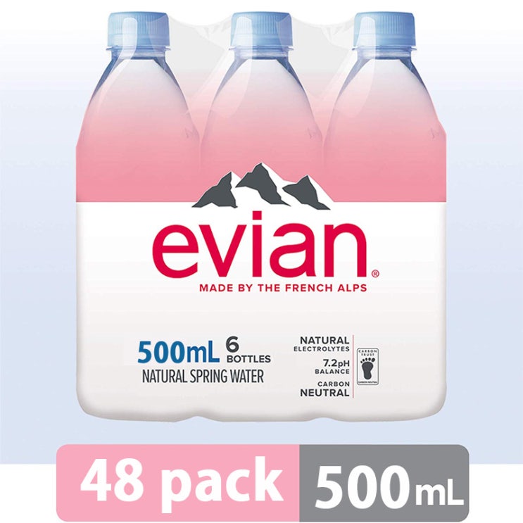 최근 인기있는 에비앙 evian Natural Mineral Water 500ml, 48개(2박스) 추천합니다