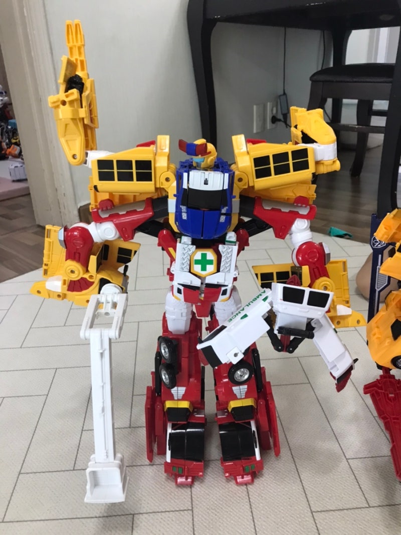 패트론s & 다이어ex 합체 헬로카봇 슈퍼패트론 조립 완성 : 네이버 블로그