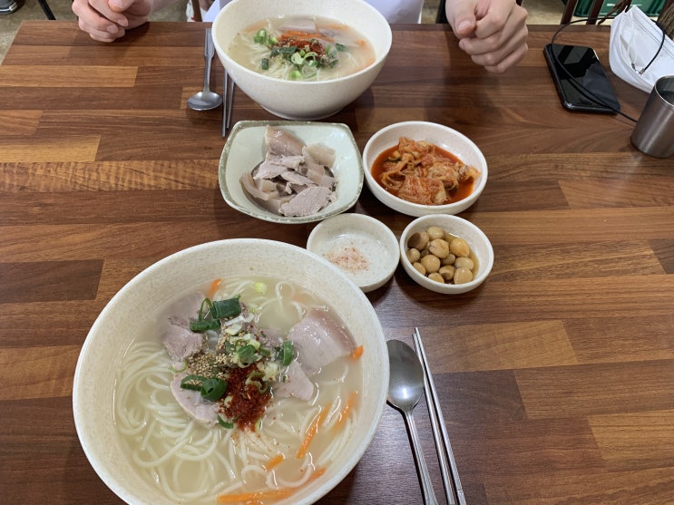  제주도 고기국수 맛집) 3대천왕맛집 제주공항 근처 유명한 '장수물식당'(돔베고기서비스) #내돈내먹