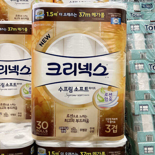 핵가성비 좋은 크리넥스 수프림 소프트 3겹 37Mx30롤천연펄프, 일반종이박스포장 추천해요 핵가성비 좋은 크리넥스 수프림 소프트 3겹 37Mx30롤천연펄프, 일반종이박스포장 추천해요