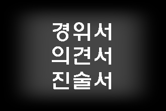  경위서 사유서 진술서 등 대필