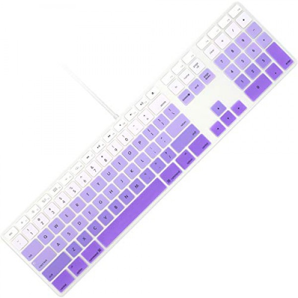 최근 인기있는 Allinside Ombre Purple Keyboard Cover for iMac Wired USB Keyboard A1243 MB110LL/ 추천합니다