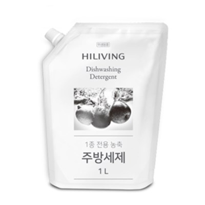  가성비갑 하이리빙 1종 주방세제(리필) 식물유래성분 알로에베라 히말라야 핑크솔트 함유 추천해요