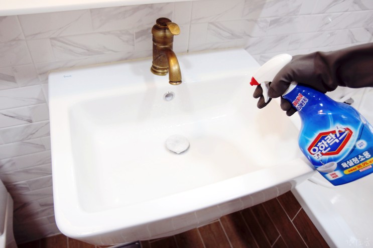 화장실곰팡이제거 욕실 락스 청소법 확실하게!