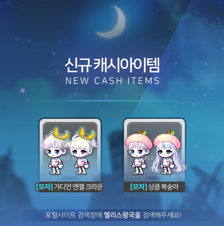  메이플스토리 신규 캐시아이템 미리보기