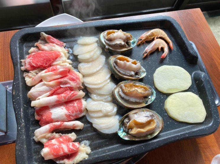  영주시 맛집 <전복삼합> / 신선한 전복 키조개 차돌로 몸보신 !