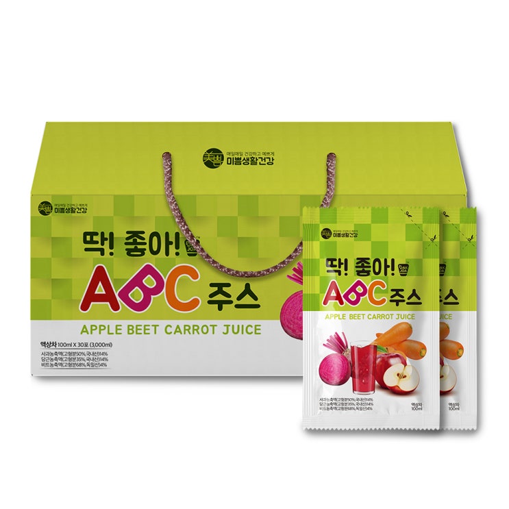 당신만 모르는 딱좋아 ABC 주스, 100ml, 30개 좋아요 당신만 모르는 딱좋아 ABC 주스, 100ml, 30개 좋아요