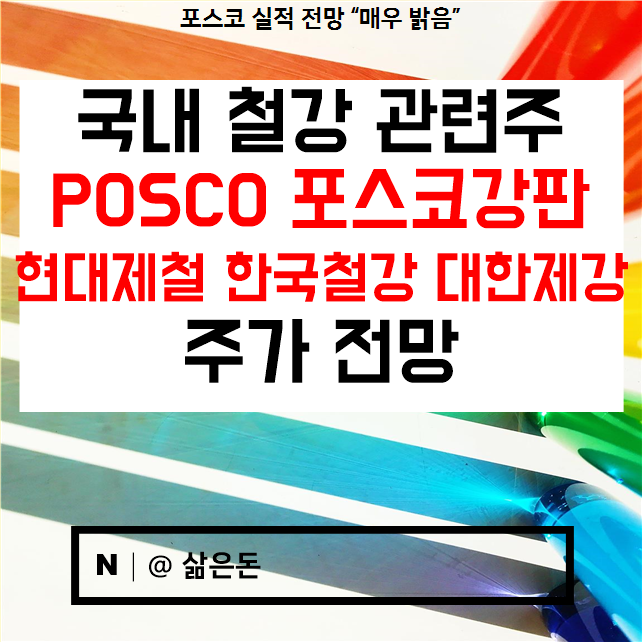  포스코 포스코강판 현대제철 한국철강 대한제강 주가 전망 실적 재무 현황 - 철강 관련주