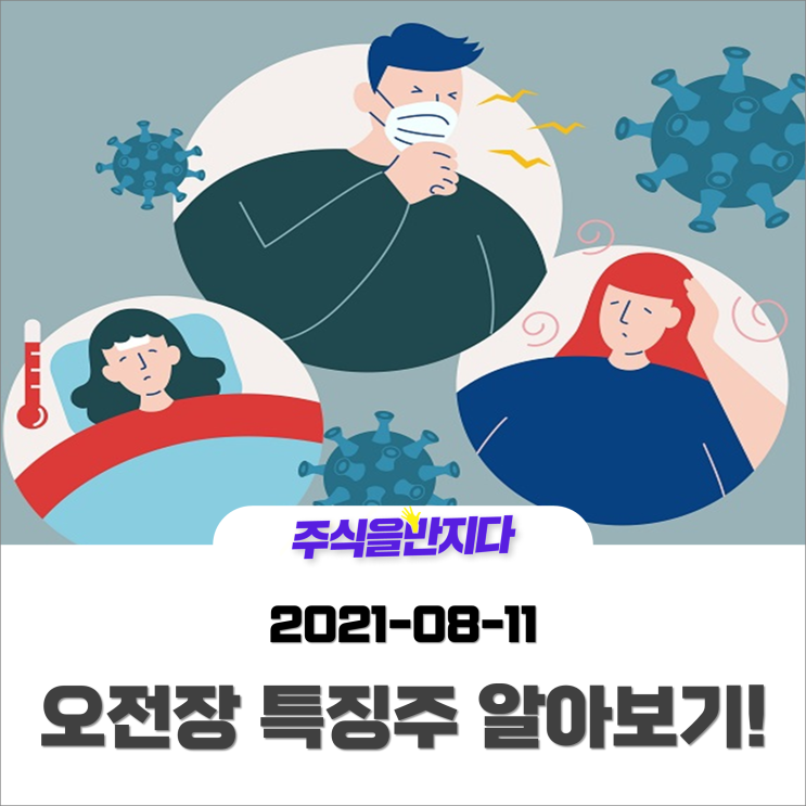 [오전장 특징주] 코로나 신규 확진자 역대 최다 기록의 시장 속에서 상승한 개별종목들의 재료는?