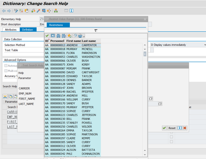 [ABAP] Search Help / Help View : 네이버 블로그