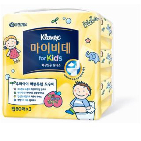구매평 좋은 우일씨앤텍(주) 유한킴벌리 마이비데 키즈(캡형) 60매x3입 물티슈 좋아요 구매평 좋은 우일씨앤텍(주) 유한킴벌리 마이비데 키즈(캡형) 60매x3입 물티슈 좋아요