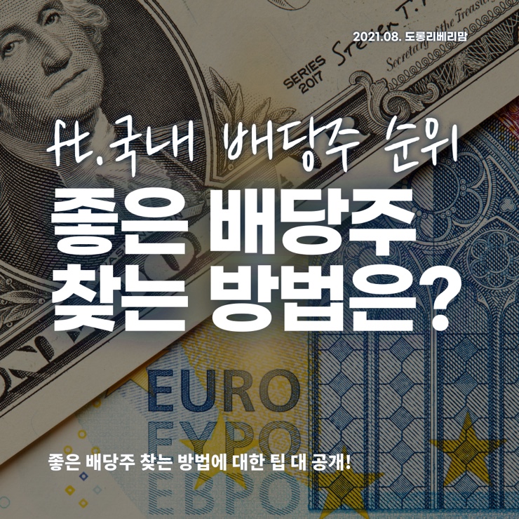  좋은 배당주 찾는법 (ft.국내 배당주 순위)