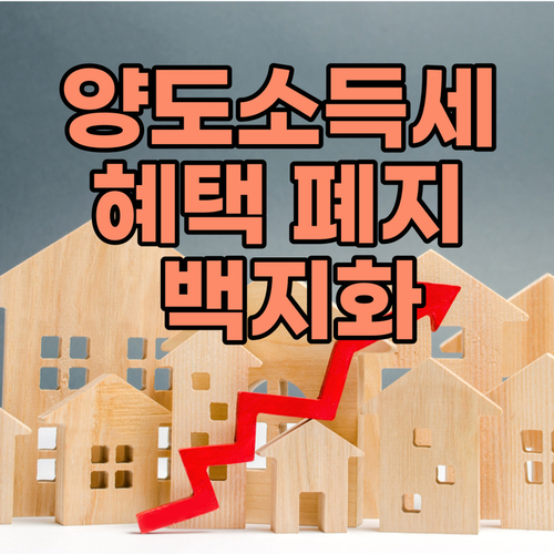  양도소득세 혜택 유지 - 주택임대사업 혜택 폐지 철회 결국 그대로 유지