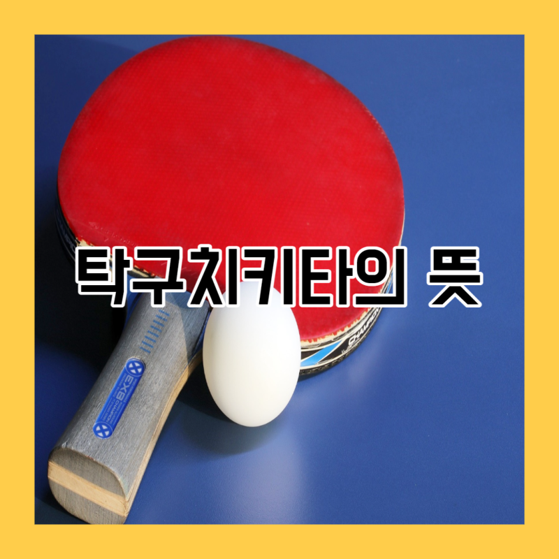 탁구치키타의 뜻에 대하여 간략하게 알려드릴게요