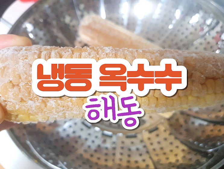  찐옥수수 해동 갓 찐듯 냉동 옥수수 해동 옥수수 냉동보관