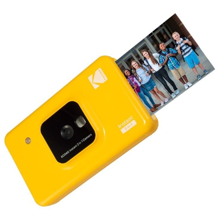 인기 많은 미니샷 2 레트로 카트리지 번들 폴라로이드 즉석 필름 카메라 휴대용포토프린트 코닥 폴라로이드, 개, 노란색 + A 추천해요