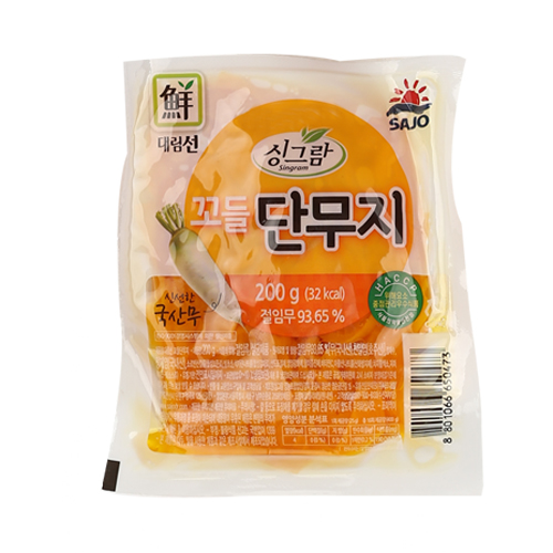 리뷰가 좋은 원하프꼬들단무지200g/대림, 200g, 1개 추천해요