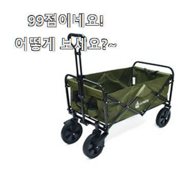  방구석전문가 추천 캠핑웨건 목록 참 만족스럽습니다.