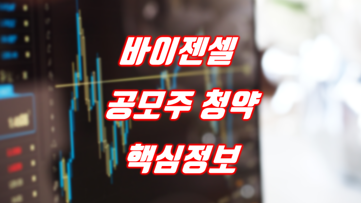  공모주로 돈벌기... 바이젠셀 공모주 청약 8월 12일~13일, 수요예측 등
