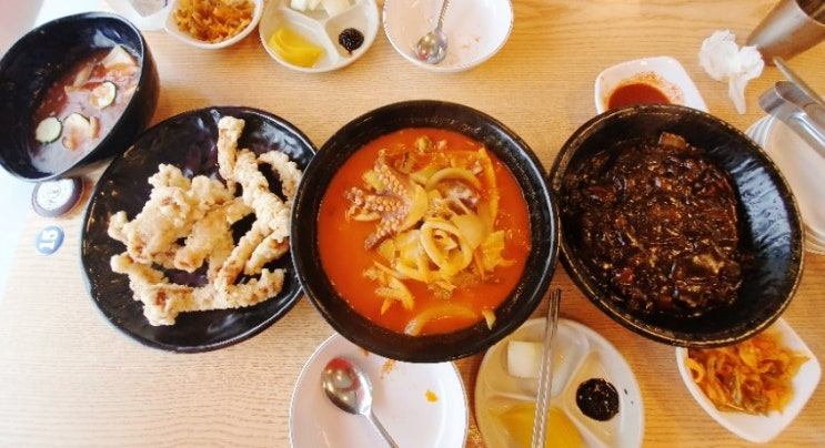 용인 수타면 맛집 보정동 뿅의전설 탕수육, 짜장면, 문어짬뽕 리얼후기