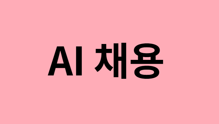  AI 채용(AI면접,AI역량검사)