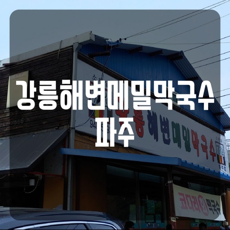  [파주맛집] 파주에서 인구밀도 가장 높은곳. 막국수맛집(정주영회장 단골)