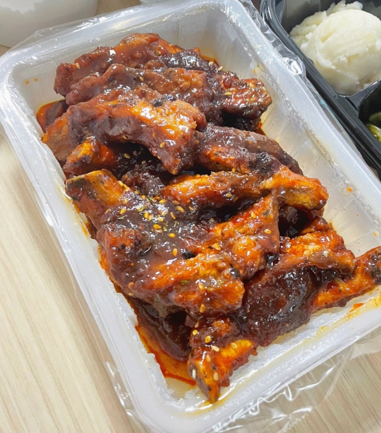 대전 갈마동 매콤한 쪽갈비맛집) 괴정동 배달 음식,야식 추천 +내돈찐후