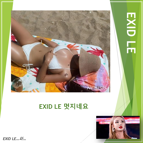  EXID LE 해변에서 명품 몸매 플렉스