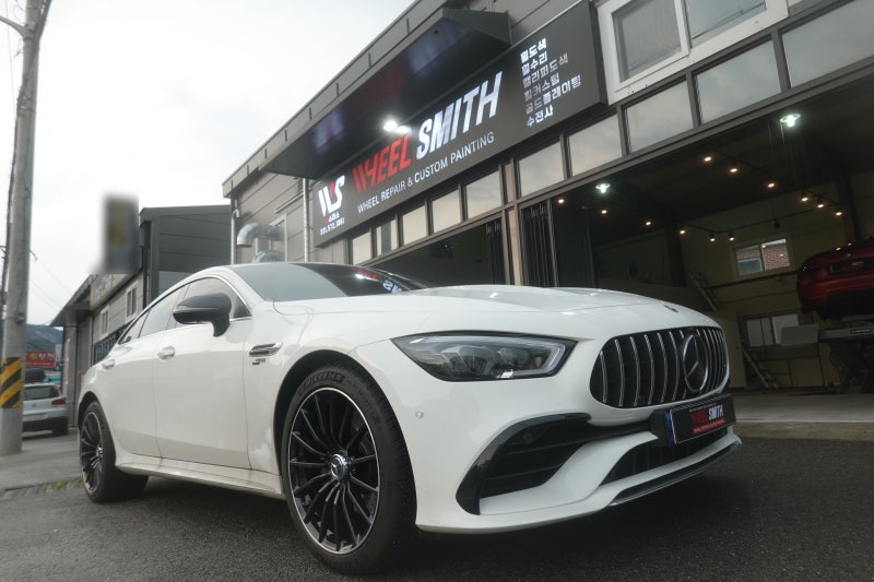 남양주 불암산로 / 휠복원/도색 / 블랙 투톤 림끝 컷팅 / 벤츠 / AMG GT