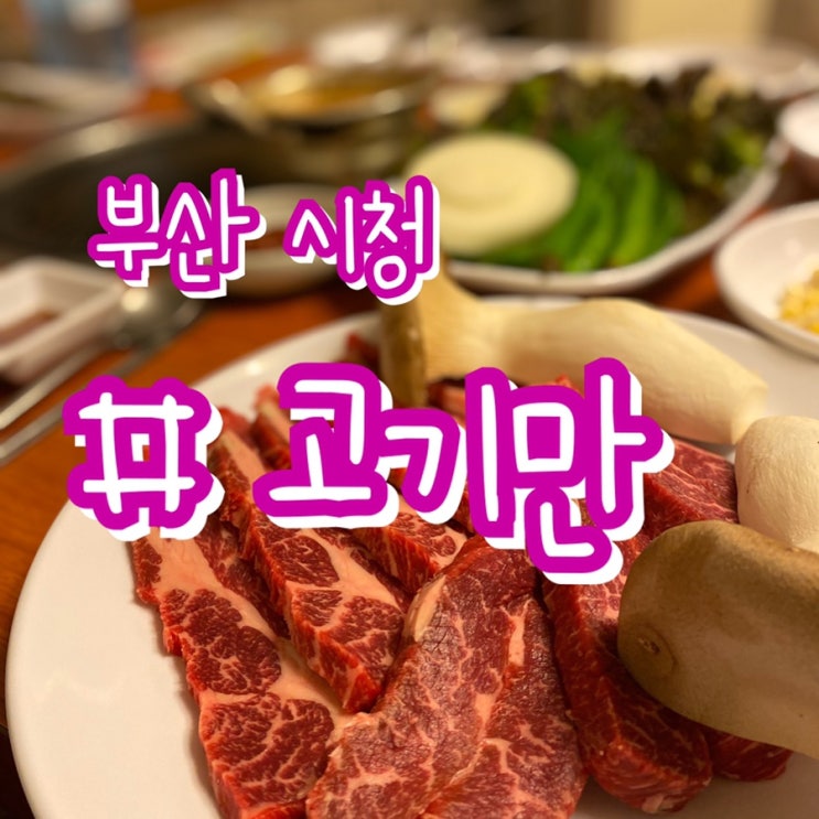  [부산시청 맛집] 연산동 고기만 / 꽃갈비살 100g에 9,000원!! 가성비맛집 !!