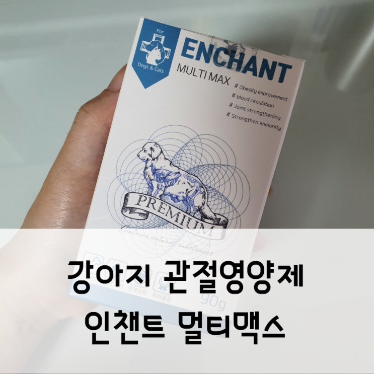  소형견을 위한 강아지 관절영양제 인챈트 멀티맥스로 관절 건강 지켜요