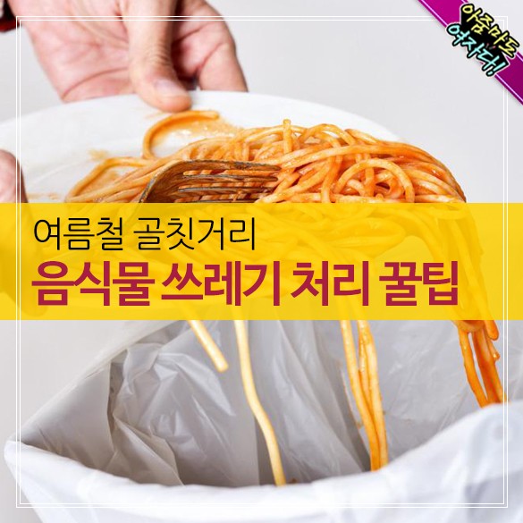여름철 골칫거리 음식물 쓰레기처리 꿀팁
