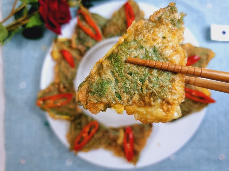  참치깻잎전 만드는 법 고소하고 바삭한 깻잎 요리