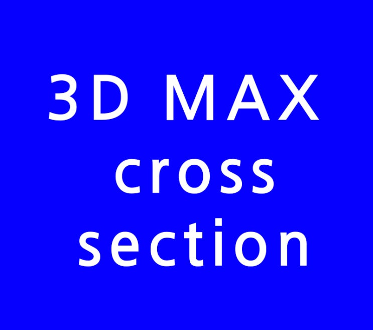 3D MAX cross section 3D MAX cross section