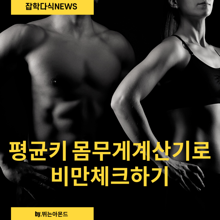  평균키 몸무게 계산기로 쉽게 비만관리하세요~