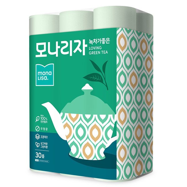 선호도 높은 모나리자 녹차가좋은 3겹 30m 30롤 화장실용 화장지, 상세페이지 참조 좋아요 선호도 높은 모나리자 녹차가좋은 3겹 30m 30롤 화장실용 화장지, 상세페이지 참조 좋아요