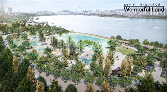  잠실한강공원 수영장 . 원더풀랜드 . Wonderful Land