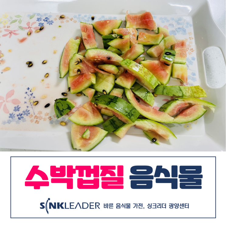  수박껍질 음식물 쓰레기 처리기 싱크리더로 마음 편하게(feat. 광양센터)