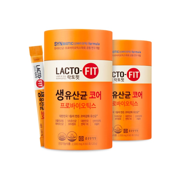 선호도 높은 종근당건강 락토핏 생유산균 코어, 120g, 2개 추천해요 선호도 높은 종근당건강 락토핏 생유산균 코어, 120g, 2개 추천해요