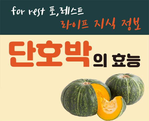  지금 딱 맛있는 초가을 제철인 단호박 효능!
