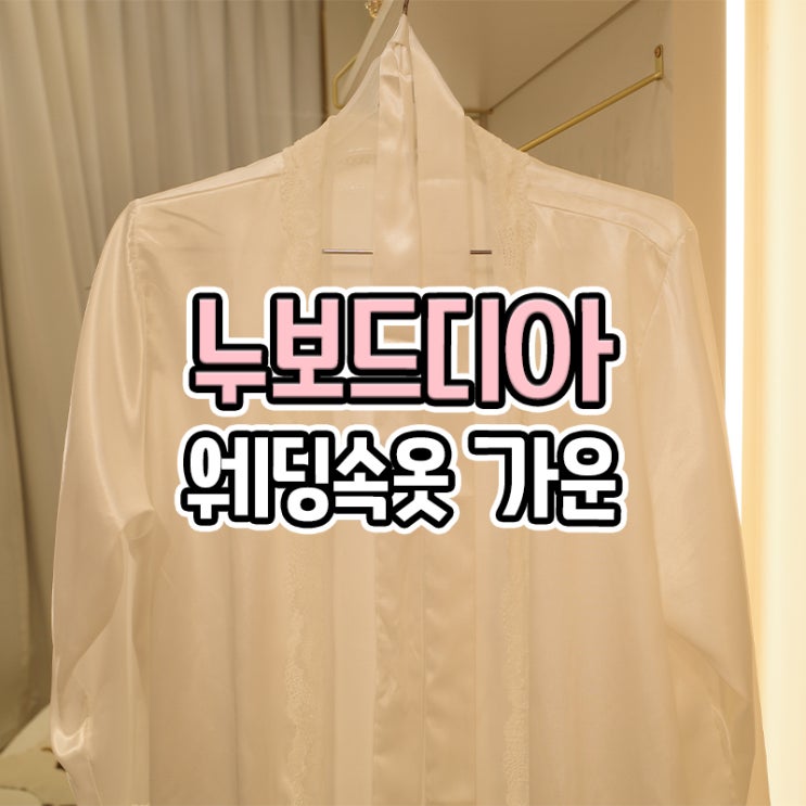  부산 누보드디아 드레스투어 웨딩속옷 누브라, 가운