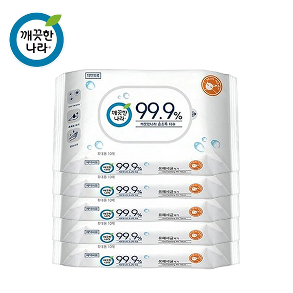 최근 많이 팔린 깨끗한나라 99.9% 손소독 물티슈 휴대용, 10매, 5팩 ··· 최근 많이 팔린 깨끗한나라 99.9% 손소독 물티슈 휴대용, 10매, 5팩 ···