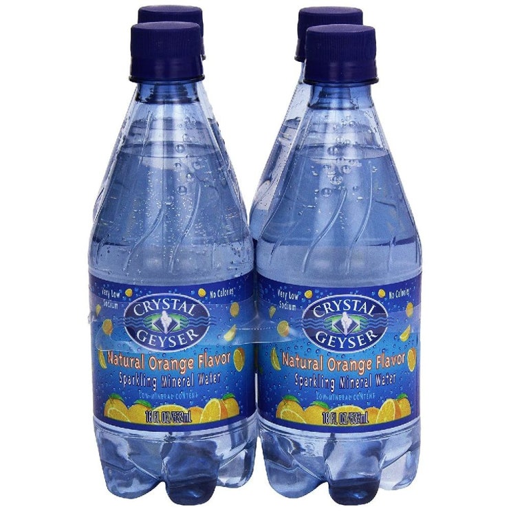 구매평 좋은 CRYSTAL GEYSER 크리스탈 가이저 미네랄 생수 오렌지맛 4병 각 532ml, 1개, 1ml 추천합니다 구매평 좋은 CRYSTAL GEYSER 크리스탈 가이저 미네랄 생수 오렌지맛 4병 각 532ml, 1개, 1ml 추천합니다